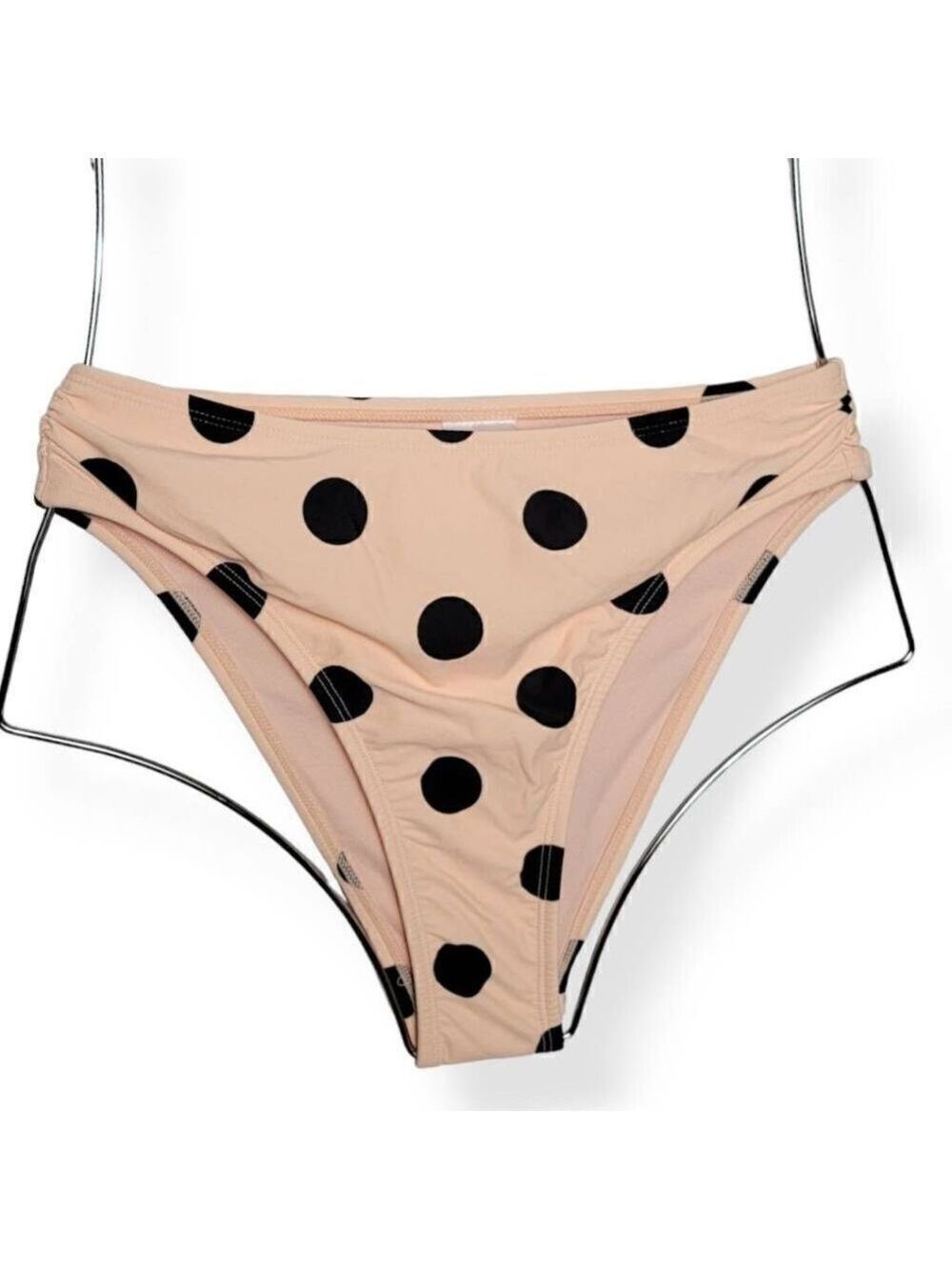 Xhilaration  High Leg Polka-dot Bikini Bottom XS Juniors (00)